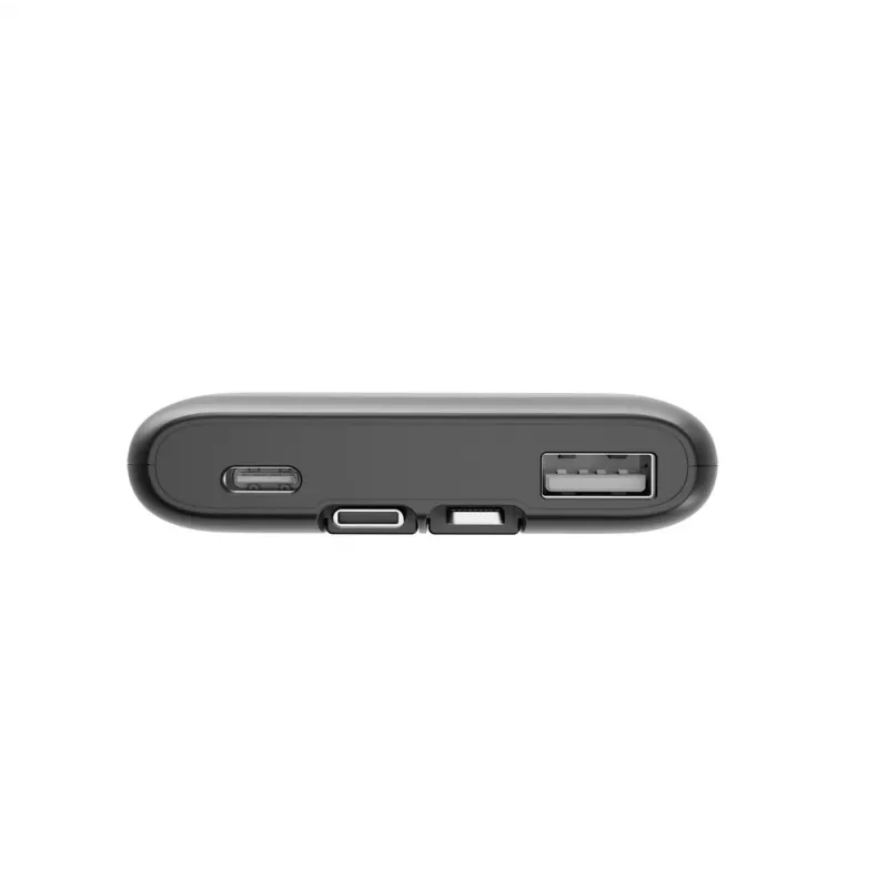 Gembird PB10-PD20-LCD-01 Fast Charging Power Bank ar integrētiem kabeļiem, 20W, 10000 mAh, melns