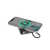 Gembird PB10-WPC15-LCD-01 Ātrās uzlādes Power Bank ar bezvadu lādētāju, 20W, 10000 mAh, Melns