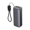 Gembird PB10-PD20-LCD-02 Kompakts ātrās uzlādes power bank ar LCD displeju, 20W, 10000 mAh, Space Grey