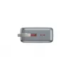 Gembird PB20-PD65-LCD-01 Fast Charging Power Bank ar integrētiem kabeļiem, 65W, 20000 mAh, Melns