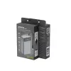 Gembird PB20-PD65-LCD-01 Fast Charging Power Bank ar integrētiem kabeļiem, 65W, 20000 mAh, Melns