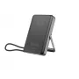 Gembird PB10-WPC15MS-01 Magnētiskais bezvadu barošanas bloks ar integrētu statīvu, 15W, 10000 mAh, Melns