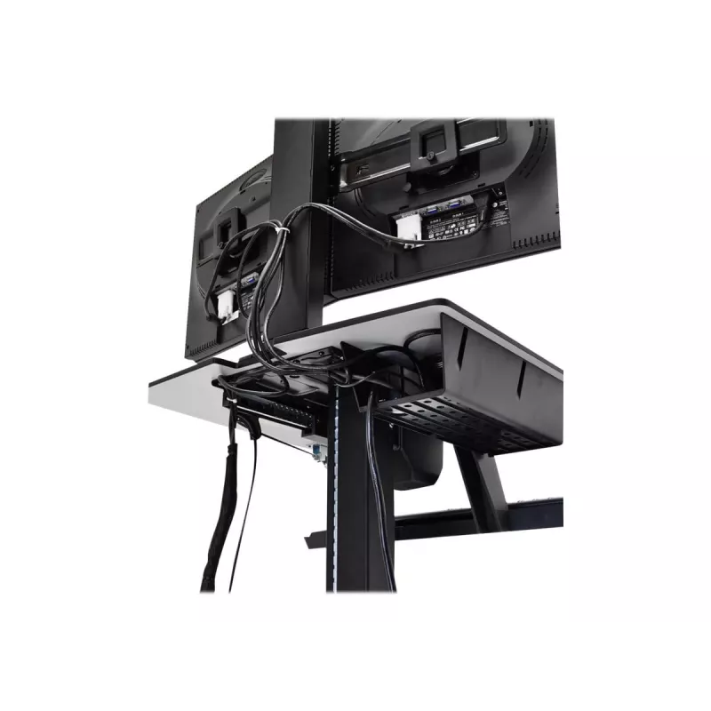 Ergotron WorkFit-C Single HD Sit-Stand Workstation - Mobilais ratiņš - Melns, Pelēks - 12,7 kg - 76,2 cm (30 inch) - VESA 75x75, 100x100, 200x100, 200x200 - 360°