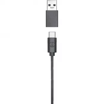 Audio-Technica ATR4750-USB kondensatora mikrofons melns USB-C USB-A