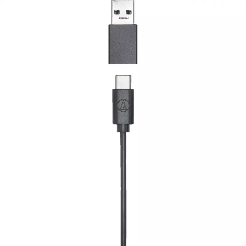 Audio-Technica ATR4750-USB kondensatora mikrofons melns USB-C USB-A