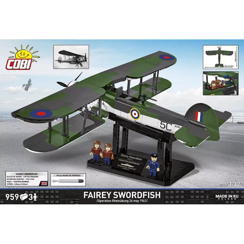 COBI KLOCKI Bloki Fairey Swordfish Executive Edition 959 Gabali