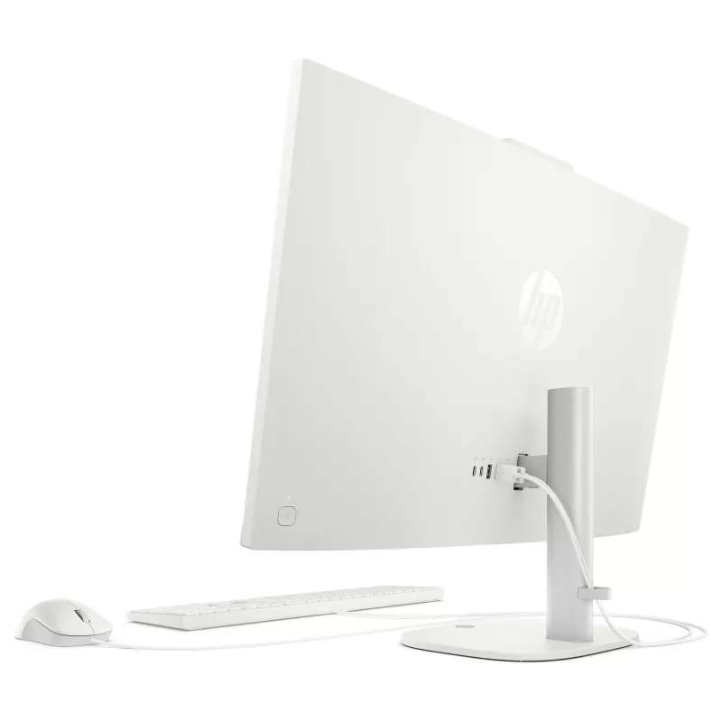 HP OmniStudio All-in-One 27-cw0174ng PC, 27 inch QHD displejs, AMD Ryzen AI 7 445, 24GB RAM, 512GB SSD, Windows 11 Home, Balts