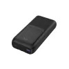 Gembird PB20-PD20-LCD-01 Ātrās uzlādes Power Bank ar integrētiem kabeļiem, 20W, 20000 mAh, Melns