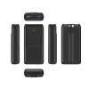 Gembird PB20-PD20-LCD-01 Ātrās uzlādes Power Bank ar integrētiem kabeļiem, 20W, 20000 mAh, Melns