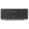 TechniSat DIGITRADIO 602 DAB+/FM/Internet Radio ar Bluetooth, CD atskaņotāju un Qi bezvadu uzlādi - Antracīts/Sudrabs