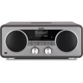 TechniSat DIGITRADIO 602 DAB+/FM/Internet Radio ar Bluetooth, CD atskaņotāju un Qi bezvadu uzlādi - Antracīts/Sudrabs