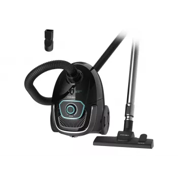 Cecotec Conga Powerbag 2500 Plus Putekļsūcējs ar maisiņu, cilindrisks, 850 W, 2.5 L putekļu tvertne, melns