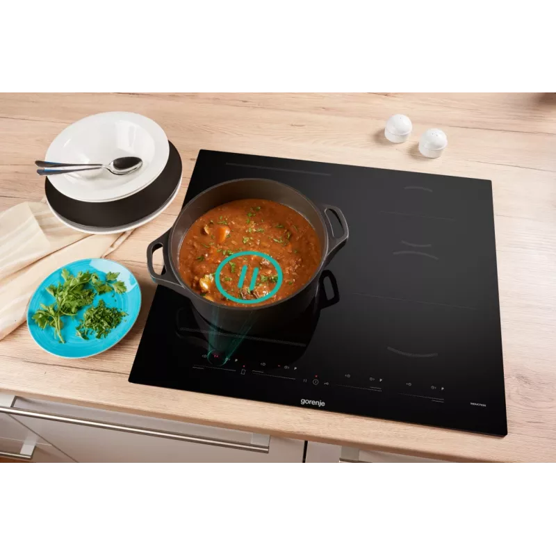 Gorenje Indukcijas Plīts GI6432BSC 60 cm Melna ar PowerBoost, Taimeri, Bērnu Bloķētāju