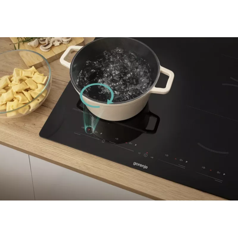 Gorenje Indukcijas Plīts GI6432BSC 60 cm Melna ar PowerBoost, Taimeri, Bērnu Bloķētāju