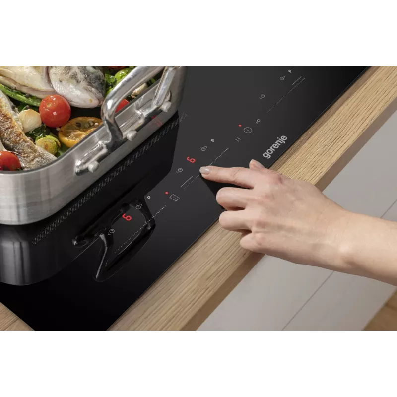 Gorenje Indukcijas Plīts GI6432BSC 60 cm Melna ar PowerBoost, Taimeri, Bērnu Bloķētāju