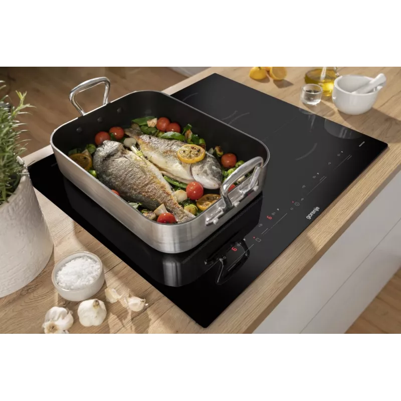 Gorenje Indukcijas Plīts GI6432BSC 60 cm Melna ar PowerBoost, Taimeri, Bērnu Bloķētāju