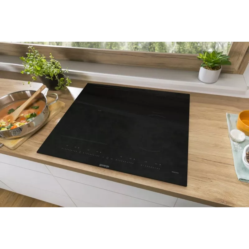 Gorenje Indukcijas Plīts GI6432BSC 60 cm Melna ar PowerBoost, Taimeri, Bērnu Bloķētāju