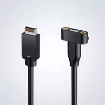 GRAUGEAR G-ETC-20G-B High-Speed USB-C Port Retrofit Kit ar PCI slota kronšteinu, 0,5 m, melns
