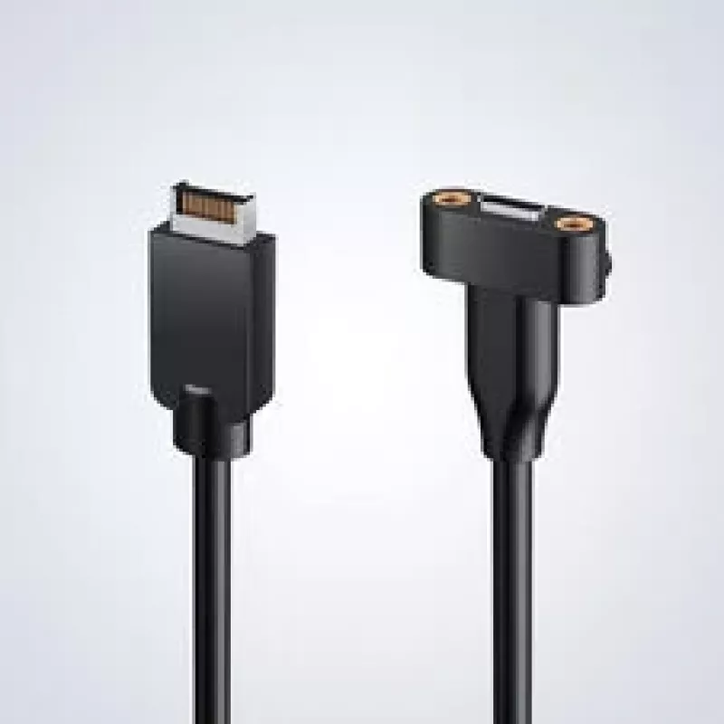 GRAUGEAR G-ETC-20G-B High-Speed USB-C Port Retrofit Kit ar PCI slota kronšteinu, 0,5 m, melns