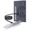 GRAUGEAR G-ETC-20G-B High-Speed USB-C Port Retrofit Kit ar PCI slota kronšteinu, 0,5 m, melns