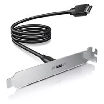 GRAUGEAR G-ETC-20G-B High-Speed USB-C Port Retrofit Kit ar PCI slota kronšteinu, 0,5 m, melns