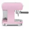 Smeg ECF02PKEU 50s Retro Style Espresso Coffee Machine, 1350 W, Pink