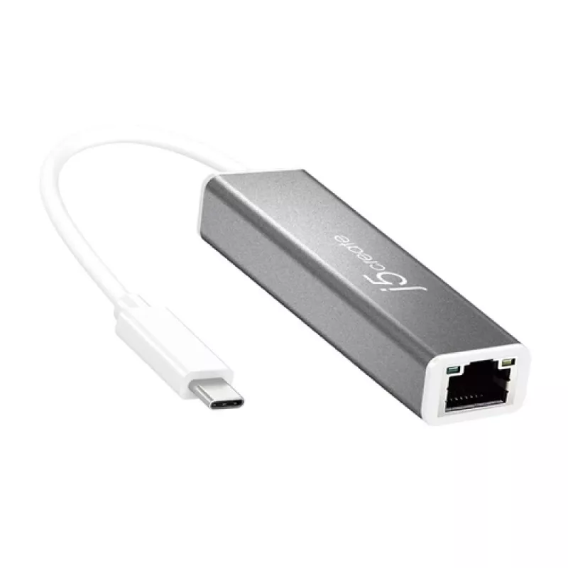 j5create USB-C uz Gigabit Ethernet adapteris Sudraba JCE133G-N