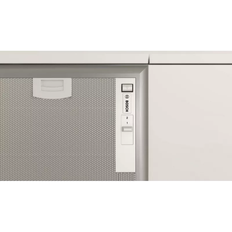 Bosch Serie 4 DHL555BM Iebūvējamā tvaika nosūcēja pārsegs, sudraba krāsa, 604 m³/h