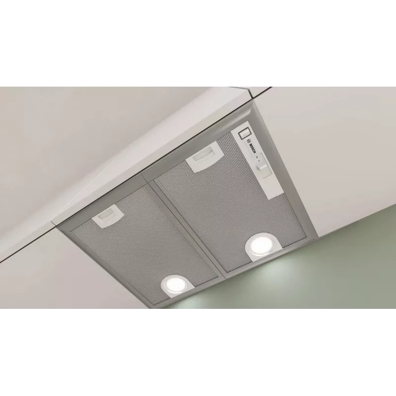 Bosch Serie 4 DHL555BM Iebūvējamā tvaika nosūcēja pārsegs, sudraba krāsa, 604 m³/h