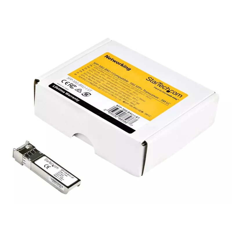 StarTech.com SFP-10G-BXU-I-ST SFP+ uztvērēja modulis - saderīgs ar Cisco - 10 Gbps - 10 km - vienmoda - LC