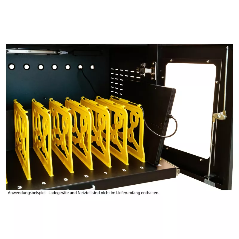 GoodConnections ANTARES N20E Notebook uzlādes ratiņi līdz 15.6 inch ar UVC dezinfekciju, melni
