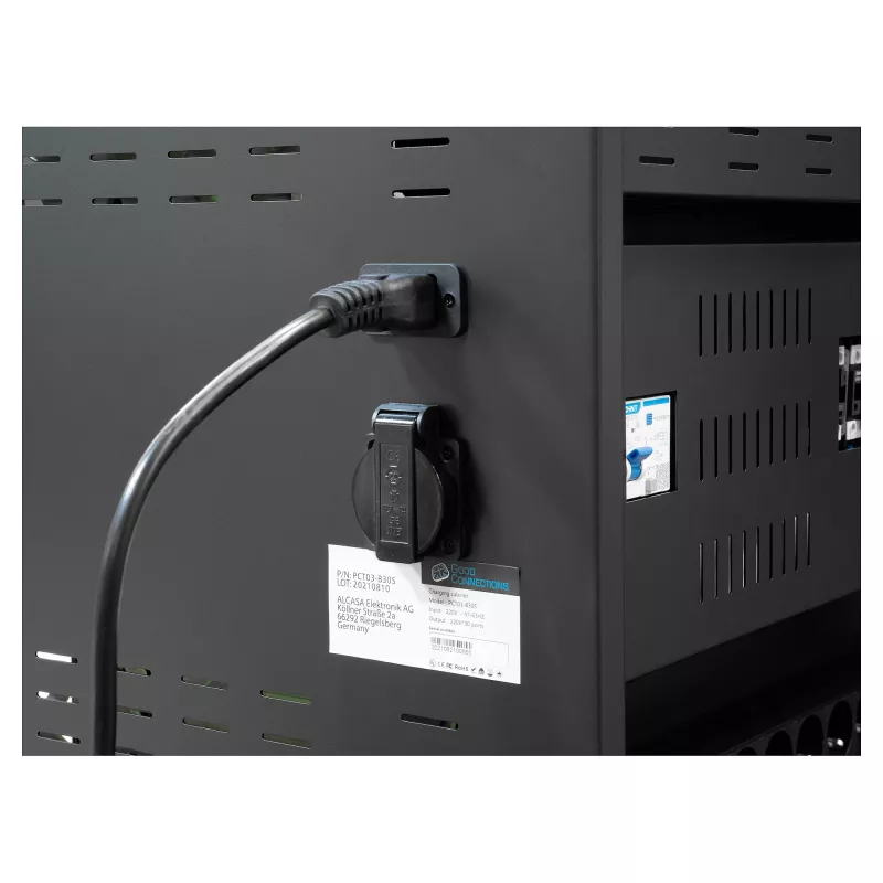 GoodConnections ANTARES N20E Notebook uzlādes ratiņi līdz 15.6 inch ar UVC dezinfekciju, melni