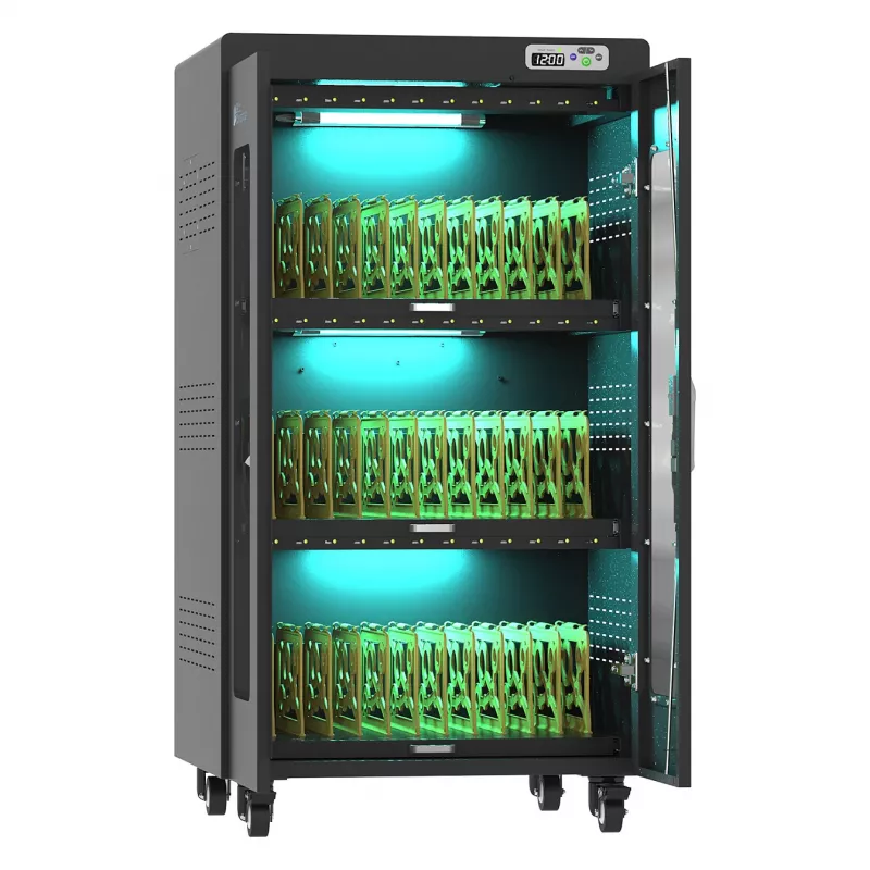 GoodConnections ANTARES PRO N36C Notebook Charging Trolley up to 15.6 inch USB-C 65W Port PD3.0 UVC Disinfection Black