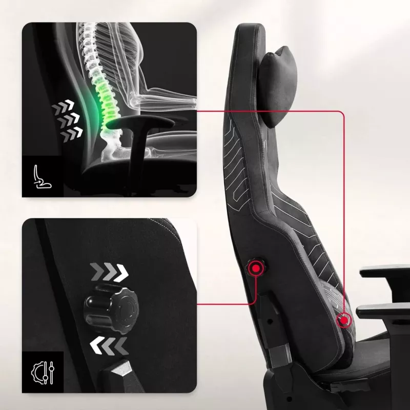 Huzaro Force 8.1 Melns Spēļu Krēsls