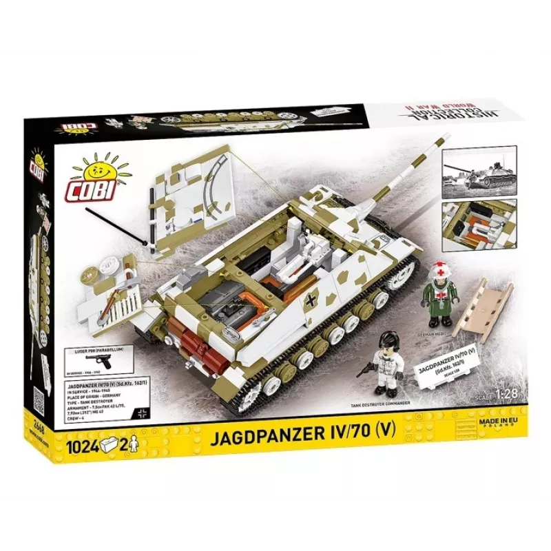 COBI KLOCKI Historical Collection Jagdpanzer IV/70 (V) (Sd.Kfz.162/1) Būvbloku komplekts 1024 gab.