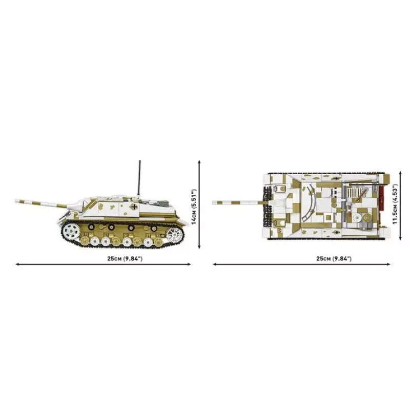 COBI KLOCKI Historical Collection Jagdpanzer IV/70 (V) (Sd.Kfz.162/1) Būvbloku komplekts 1024 gab.