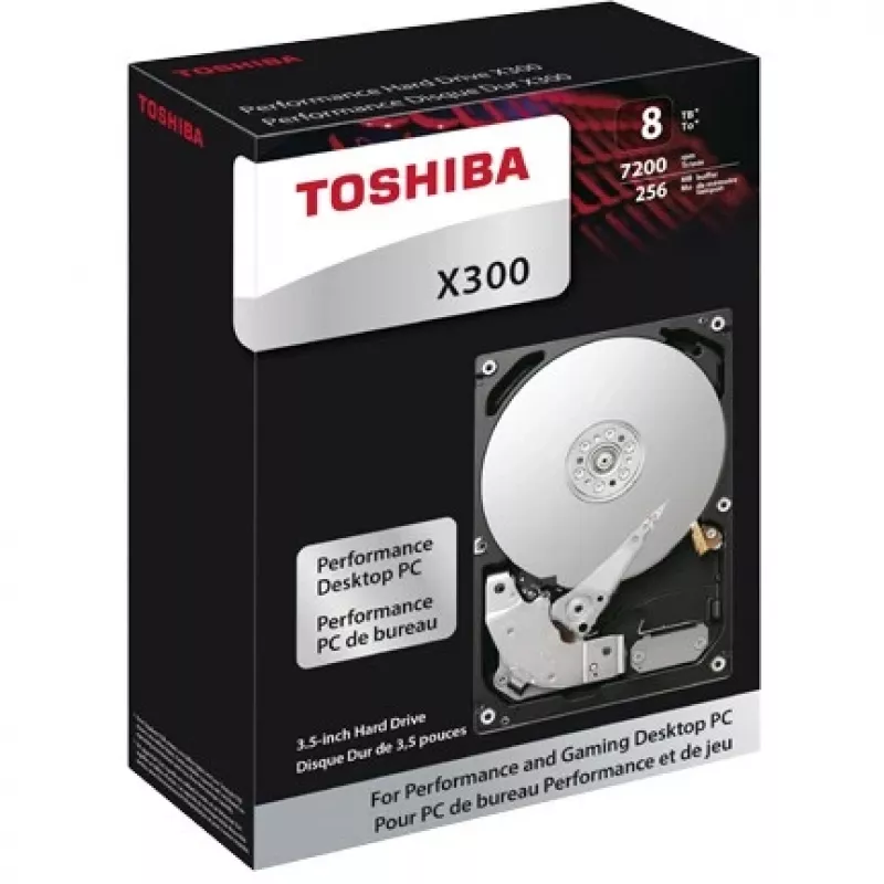 Toshiba X300 Performance 12 TB iekšējais cietais disks 3,5 collu SATA 6Gb/s 7200 RPM 256 MB kešatmiņa