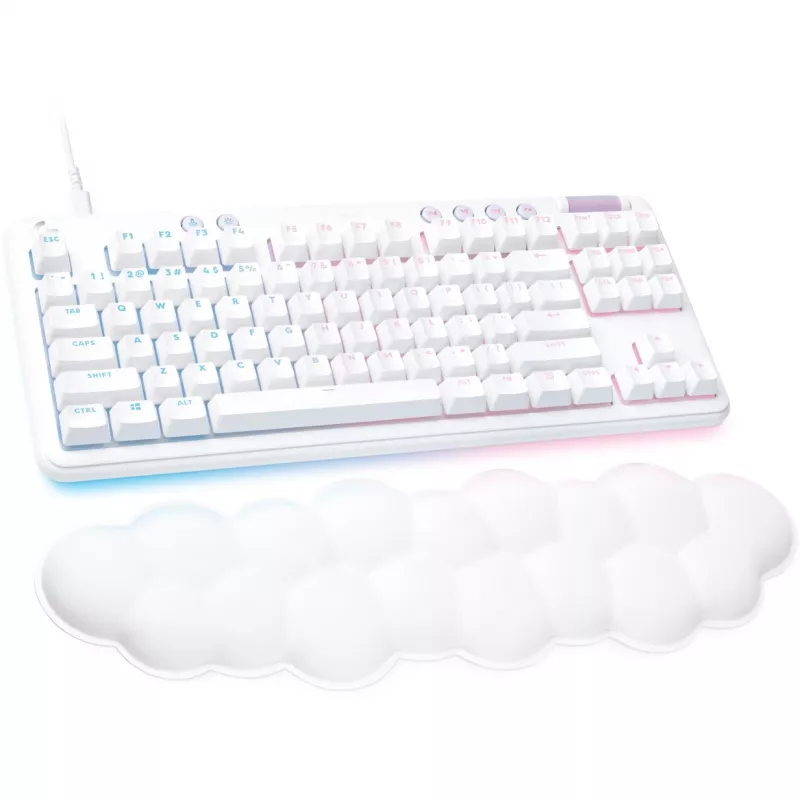 Logitech G G713 TKL mehāniskā spēļu tastatūra - White Mist (Aurora Collection)