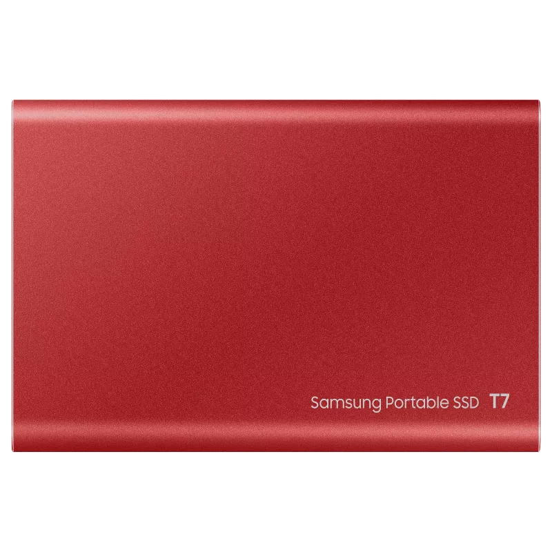 Samsung Portable SSD T7 500GB USB 3.2 Gen 2 Metallic Red ārējais cietvielu disks