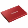 Samsung Portable SSD T7 500GB USB 3.2 Gen 2 Metallic Red ārējais cietvielu disks