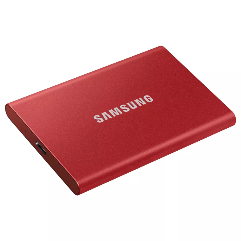 Samsung Portable SSD T7 500GB USB 3.2 Gen 2 Metallic Red ārējais cietvielu disks