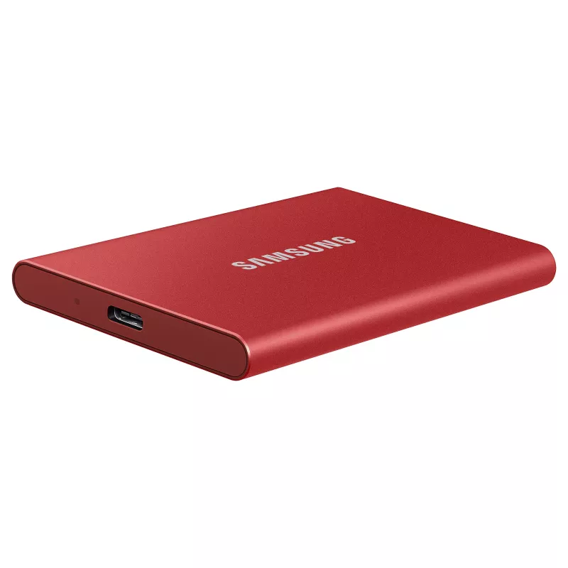 Samsung Portable SSD T7 500GB USB 3.2 Gen 2 Metallic Red ārējais cietvielu disks