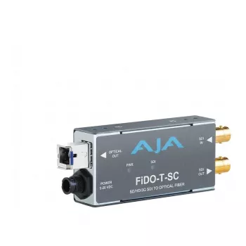 AJA FiDO-T-SC 3G-SDI uz optiskās šķiedras pārveidotājs SC vienmoda