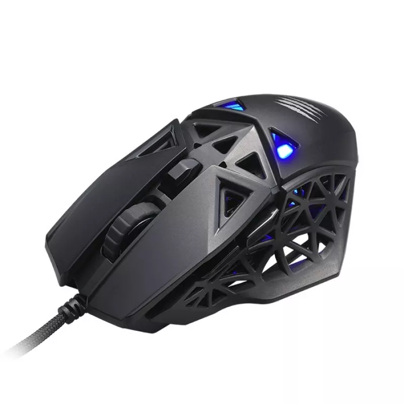 Mad Catz M.O.J.O. M1 Vadu optiskā spēļu pele - 12000 DPI - Labā roka - Melna