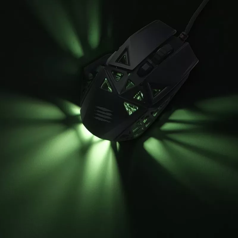 Mad Catz M.O.J.O. M1 Vadu optiskā spēļu pele - 12000 DPI - Labā roka - Melna