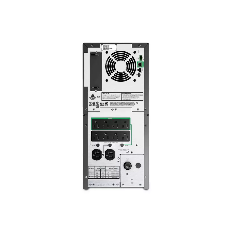 APC Smart-UPS SMT2200C UPS - 2200VA/1980W - Line Interactive - 120V - Rackmount 2U - 8x NEMA 5-15R + 1x NEMA 5-20R - USB & Serial - Melns