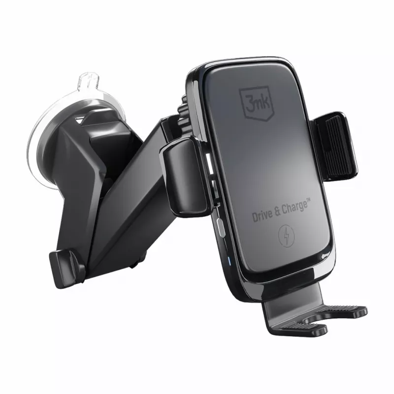 3mk Drive & Charge Auto telefona turētājs ar bezvadu lādētāju