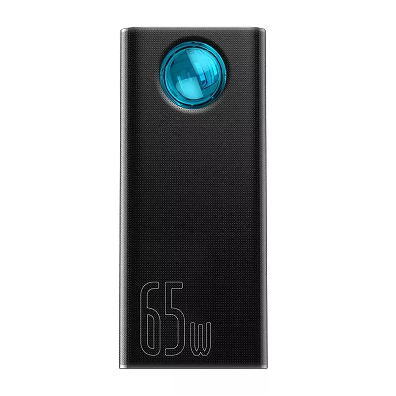 Baseus Amblight Powerbank 30000mAh, 4xUSB, USB-C, 65W, Melns
