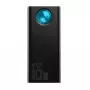 Baseus Amblight Powerbank 30000mAh, 4xUSB, USB-C, 65W, Melns
