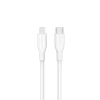 Canyon CLNM60SC10 USB-C uz Lightning kabelis 1m 60W MFi Silikona Balts